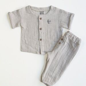 New Boys Muslin Cotton Set Shirt and Pants